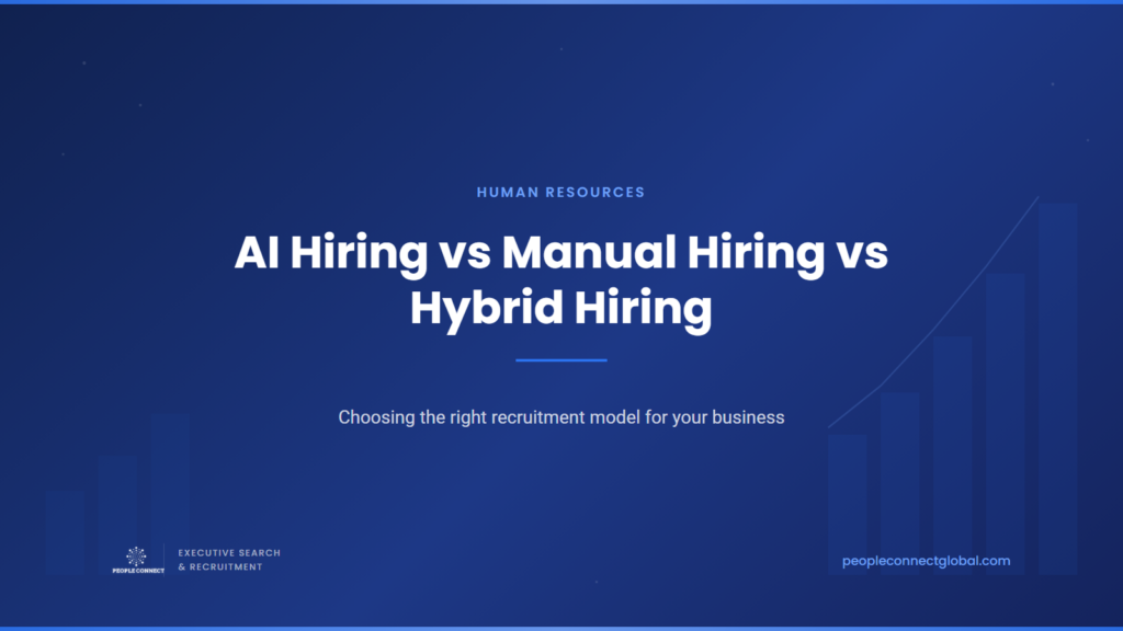 Cover graphic for: AI Hiring vs Manual Hiring vs Hybrid Hiring